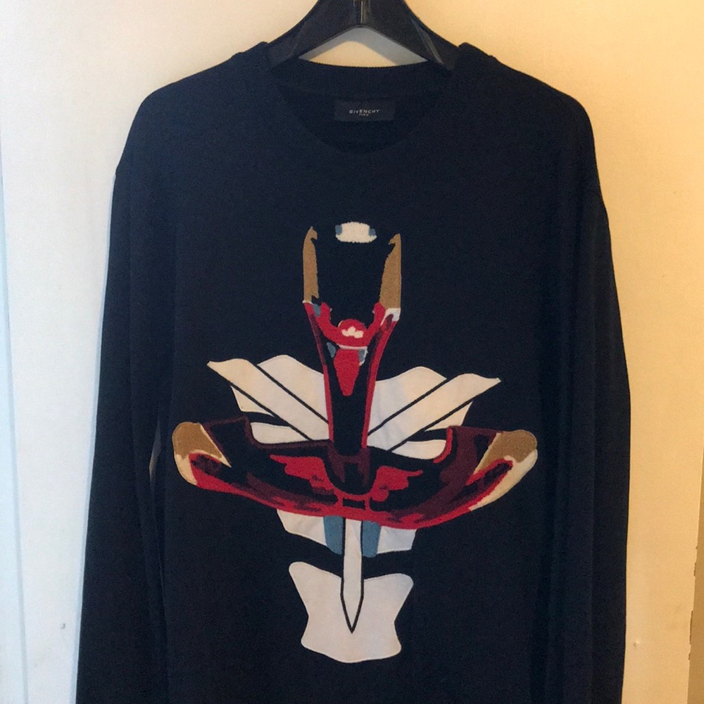 Givenchy African Snake embroidered Crew neck